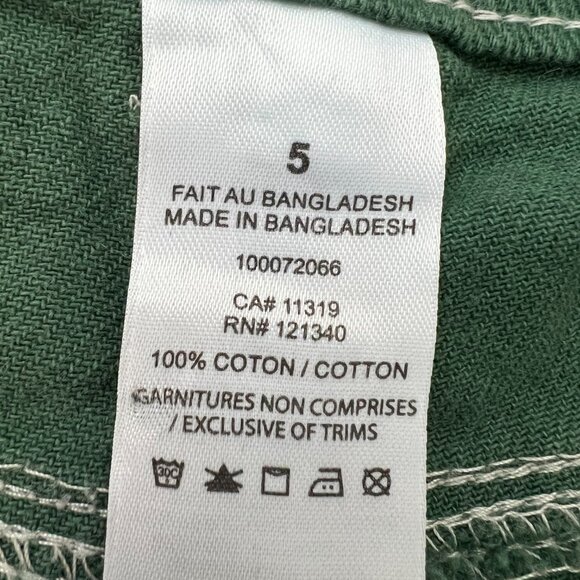 🌷Garage- Dani Carpenter pants / Straight Cargo Denim Jeans Bright Green … - Picture 6 of 15